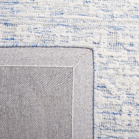 Safavieh 6 x 6 ft. Metro Transitional Hand Tufted Round Area Rug; Blue & Ivory MET886M-6R